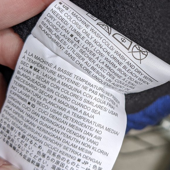 Royal blue and black fleece-lined puffer vest - Picture 6 of 6